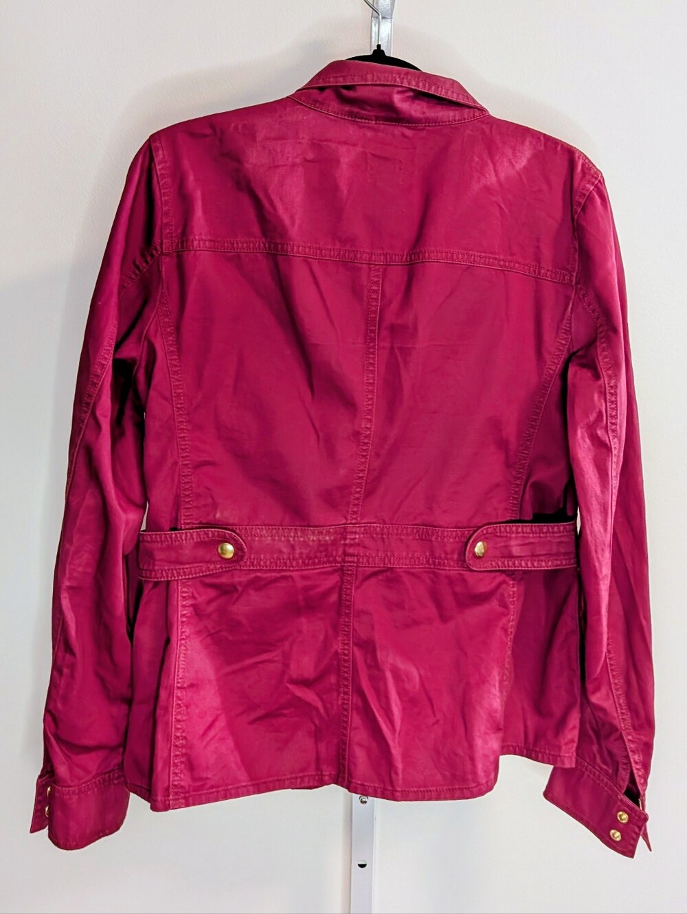 J. Crew Downtown Field Jacket - Burgundy - Picture 4 of 5